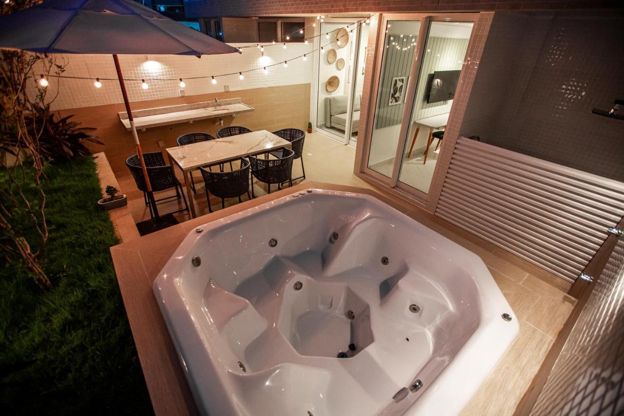 Apartamento Com Jacuzzi Na Beira Mar De Joao Pessoa No Branco Haus Kültér fotó
