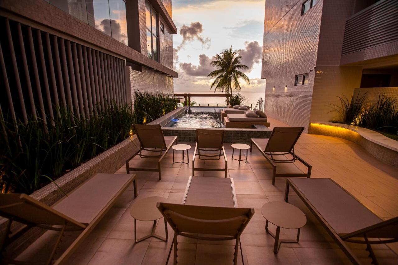Apartamento Com Jacuzzi Na Beira Mar De Joao Pessoa No Branco Haus Kültér fotó