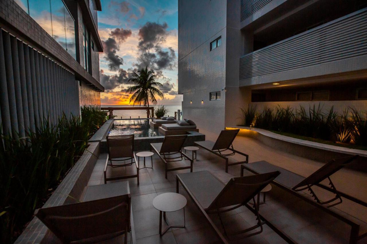 Apartamento Com Jacuzzi Na Beira Mar De Joao Pessoa No Branco Haus Kültér fotó